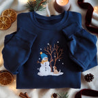 EMBROIDERED Let It Snow Sweatshirt, Christmas Snowman Sweatshirt, Christmas Sweater, Snowman Shirt, Merry Christmas Shirt, Cozy Holiday Tee
