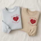 The Year I Found My Missing Piece Embroidered Shirt Personalized Couple Sweatshirt Christmas Gift Matching Outfit Newlywed Present
