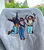 Embroidered family photo sweatshirt, your own photo shirt, custom embroidered photo shirt, custom photo embroidered shirt