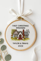 Personalized New Home Embroidered Christmas Ornament: Custom Photo