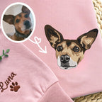 Embroidered Cavalier King Charles Spaniel Sweatshirt, Custom Pet Portrait Gift