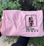 Custom Embroidered Sweatshirt, Custom Embroidered Photo Shirt, Custom Embroidered Shirt, Custom Embroidered Photo