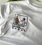 Valentines day gift, Custom embroidered photo shirt, custom embroidered tshirt, Custom embroidered photo, couples shirt