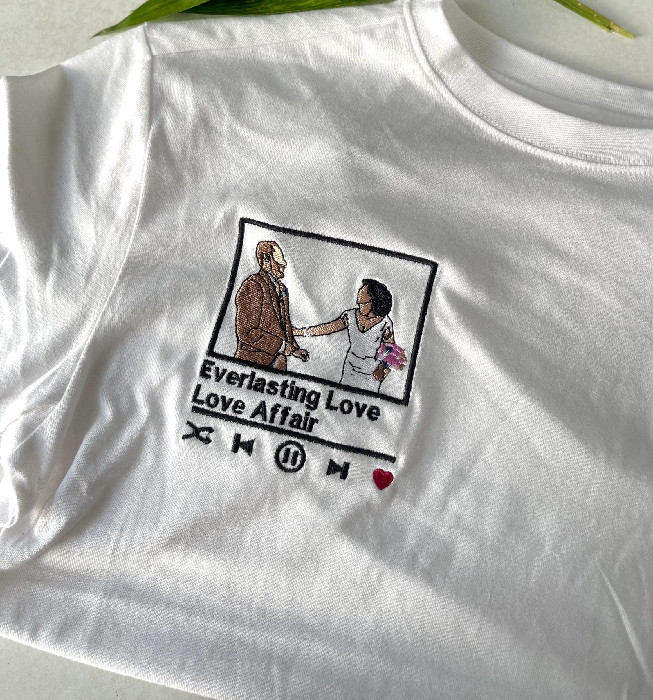 Valentines day gift, Custom embroidered photo shirt, custom embroidered tshirt, Custom embroidered photo, couples shirt