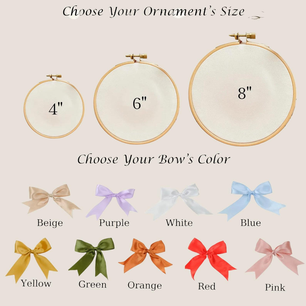 Personalized New Home Embroidered Christmas Ornament: Custom Photo