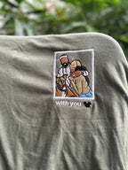 Embroidered sweatshirt, Custom embroidered photo shirt, custom embroidered tshirt, Custom embroidered photo