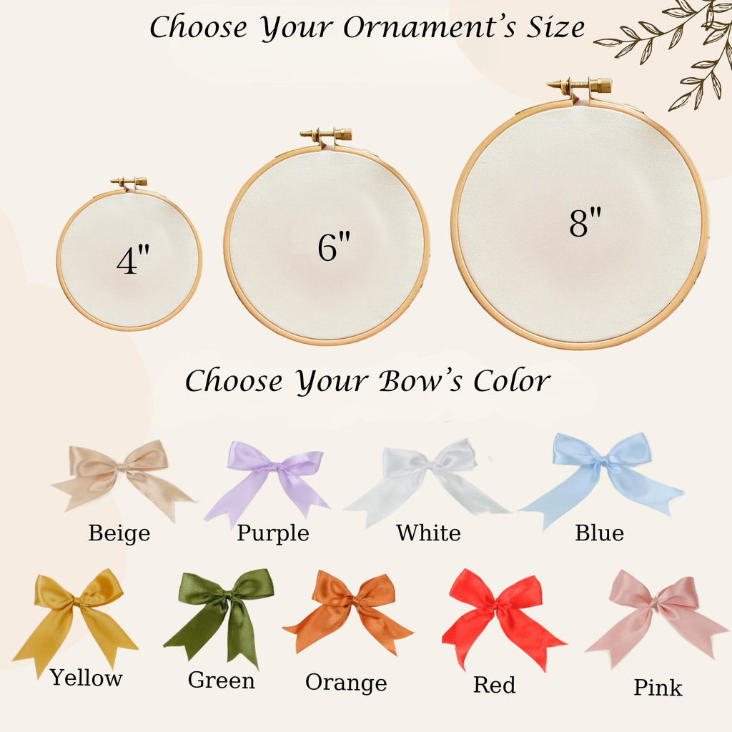 Personalized Baby's 1st Christmas Ornament, Embroidered Keepsake Bauble Gift, Personalized Keepsake Gift Bauble, Baby Christmas Gift