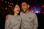 Personalized Embroidered Couple Sweatshirt, Hoodie Custom Initials Wedding Date on Left Chest Anniversary Gift T-Shirt, Valentines Day Shirt