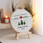 Babys First Christmas Ornament, New Baby Gift, Custom Ornament Keepsake, Personalized Embroidered Ornament for Baby Girls First Christmas 7