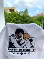 Embroidered dad shirt, Custom embroidered father tshirt, custom father embroidered tshirt, Custom embroidered photo