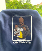 Embroidered sweatshirt,Personalized photo shirt, Custom embroidered photo shirt, custom photo embroidered shirt