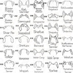 Embroidered Pet Portrait Sweatshirt, Custom Dog Cat Ears, Pet Lover Gift