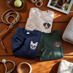 Embroidered Dachshund Sweatshirt, Custom Pet Portrait, Dog Memorial Gift