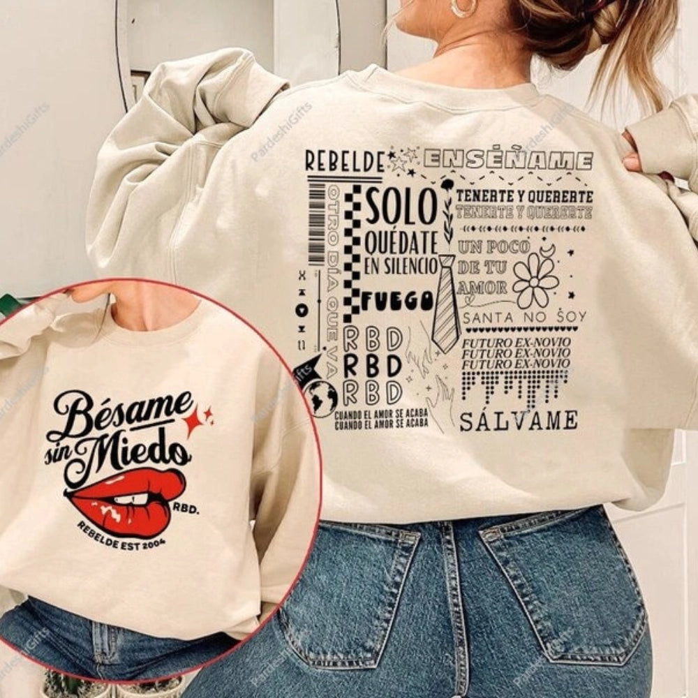 RBD Touring Merch, Retro Soy Rebelde Tour 2023 Shirt, Rebelde Tour Shirt 2023, Rbd Fans Sweatshirt, RBD Logo Tee, Rebelde Fans Gift