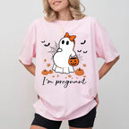 Halloween Pregnancy Shirt, Funny Pregnancy Announcement Tshirt, Couple Pregnancy Reveal Tee, Baby Reveal Gift For Expecting Mom and Dad