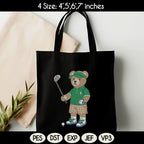 Golf Bear Embroidery Design, Golf Embroidery Design, Cozy Game Day Embroidery, Sport Bear Embroidery Design File, Digital Download - image 5