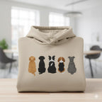 Friends Dog Embroidery Design Fill Stitch Cute Dogs Machine Embroidery Files 4 Sizes Instant Download - image 3