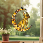 Yellow  French Bulldog ACRYLIC Suncatcher, Dog Suncatcher, French Bulldog , Yellow  Dog, Window Hanging, Gift For Animal Lover, Dog Gift - image 4