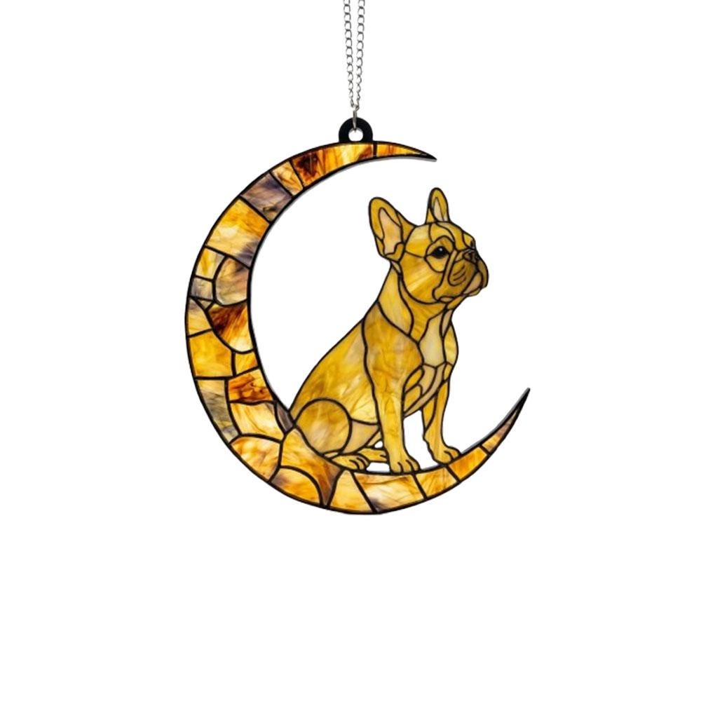 Yellow  French Bulldog ACRYLIC Suncatcher, Dog Suncatcher, French Bulldog , Yellow  Dog, Window Hanging, Gift For Animal Lover, Dog Gift - image 5