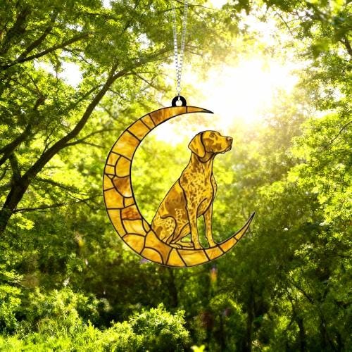Custom Yellow  German Shorthaired Pointer ACRYLIC Suncatcher, Dog Suncatcher, Window Hanging, Gift For Animal Lover, Dog Gift - image 4