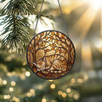 Custom Oriental Shorthair cat  Sleeping Stained Glass Suncatcher: Cat Lover Gift