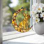 Yellow  French Bulldog ACRYLIC Suncatcher, Dog Suncatcher, French Bulldog , Yellow  Dog, Window Hanging, Gift For Animal Lover, Dog Gift - image 2