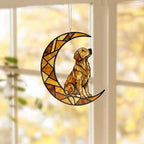 Custom Golden Retriever ACRYLIC Suncatcher, Dog Suncatcher,  , Yellow  Dog, Window Hanging, Gift For Animal Lover, Dog Gift - image 4