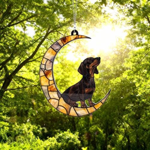 Custom Dachshund  ACRYLIC Suncatcher, Dog Suncatcher, Window Hanging, Gift For Animal Lover, Dog Gift - image 4