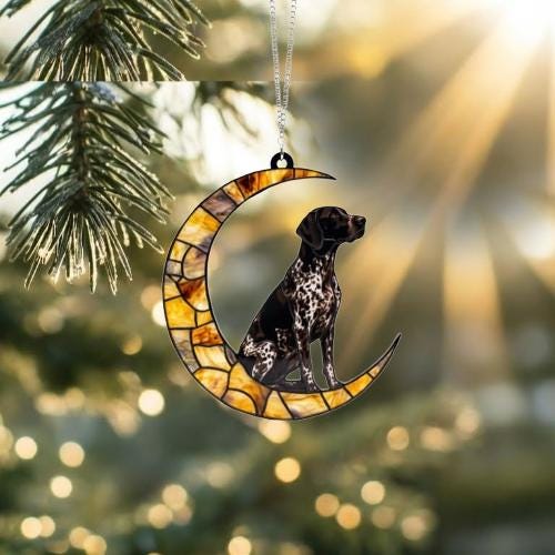 Custom German Shorthaired Pointer ACRYLIC Suncatcher, Dog Suncatcher, Window Hanging, Gift For Animal Lover, Dog Gift - image 2