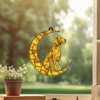 Custom Yellow  German Shorthaired Pointer ACRYLIC Suncatcher, Dog Suncatcher, Window Hanging, Gift For Animal Lover, Dog Gift