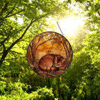 Custom Abyssinian  Cat Sleeping Stained Glass Suncatcher: Cat Lover Gift - image 4
