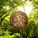 Custom Oriental Shorthair cat  Sleeping Stained Glass Suncatcher: Cat Lover Gift - image 4