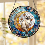 Custom Ragdoll  Cat On Moon Glass Suncatcher: Cat Lover Gift - image 5