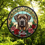 Custom Cane Corso Stained Glass Window Hanging, Dog Glass Suncatcher Decor, Stained Glass Window Hanging Decor, Gift For Dog Lover - image 5