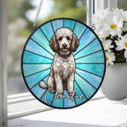 Custom Poodle Window Hanging Suncatcher, Dog Name Suncatcher Decor, Stained Glass Window Hanging Decoration, Gift For Dog Lover - image 4