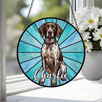 Custom Shorthaired Pointer Window Hanging Suncatcher, Dog Name Suncatcher Decor, Stained Glass Window Hanging Decoration, Gift For Dog Lover - image 4