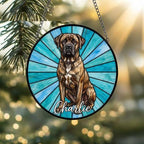 Custom Cane Corso Window Hanging Suncatcher, Dog Name Suncatcher Decor, Stained Glass Window Hanging Decoration, Gift For Dog Lover - image 2