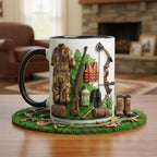 Personalized Hunting Mug, Custom Name Hunting Coffee Cup, Hunter Gift, Outdoor Hobby Mugs
