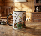 Personalized Fishing Mug, Custom Name Fishing Coffee Cup, Gift for Husband, Boyfriend, Outdoor Hobby Cups - image 2