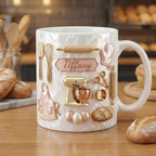 Personalized Baker Mug, Faux 3D Effect Baking Tools Design, Kitchen Gift - image 4