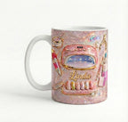 Custom Name Nail Tech Coffee Mug, Faux 3D Effect Ceramic - image 2