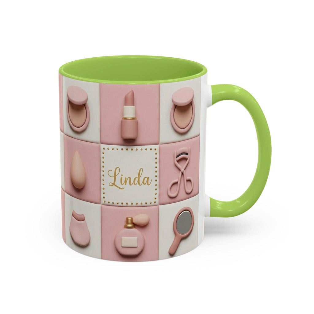 Personalized Makeup Mug, Faux 3D Effect, Beauty Lover Gift - image 3