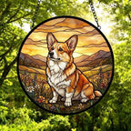 Custom Pembroke Welsh Corgi dog Stained Glass Suncatcher,  Pet Lover Gift, Housewarming Gift, Window Hangings - image 4