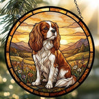 Custom Cavalier King Charles Spaniel dog Stained Glass Suncatcher,  Pet Lover Gift, Housewarming Gift, Window Hangings - image 2