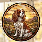 Custom Cavalier King Charles Spaniel dog Stained Glass Suncatcher,  Pet Lover Gift, Housewarming Gift, Window Hangings - image 5