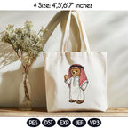 Arab Teddy Bear Embroidery Design Wearing Kuffiya Thobe, Cultural Bear Machine Embroidery File, 4 sizes, Digital Download - image 5