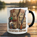 Personalized Duck Hunting Mug, Custom Name Hunting Lover Coffee Cup, Hunter Gift, Outdoor Hobby Mugs