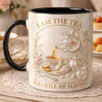 I Am The Tea That You Are Having Faux 3D Effect Mug, Bookish Tea Lover Mug, Romance Reader Gift - image 2