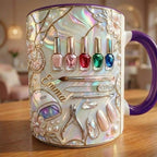 Personalized Nail Tech Mug, Faux 3D Nail Art, Custom Name Gift - image 4