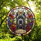 Custom Cane Corso Dog Portrait Stained Glass Suncatcher, Pet Memorial Stained Glass Suncatcher, Dog Loss Keepsake, Pet Loss Gift - image 5